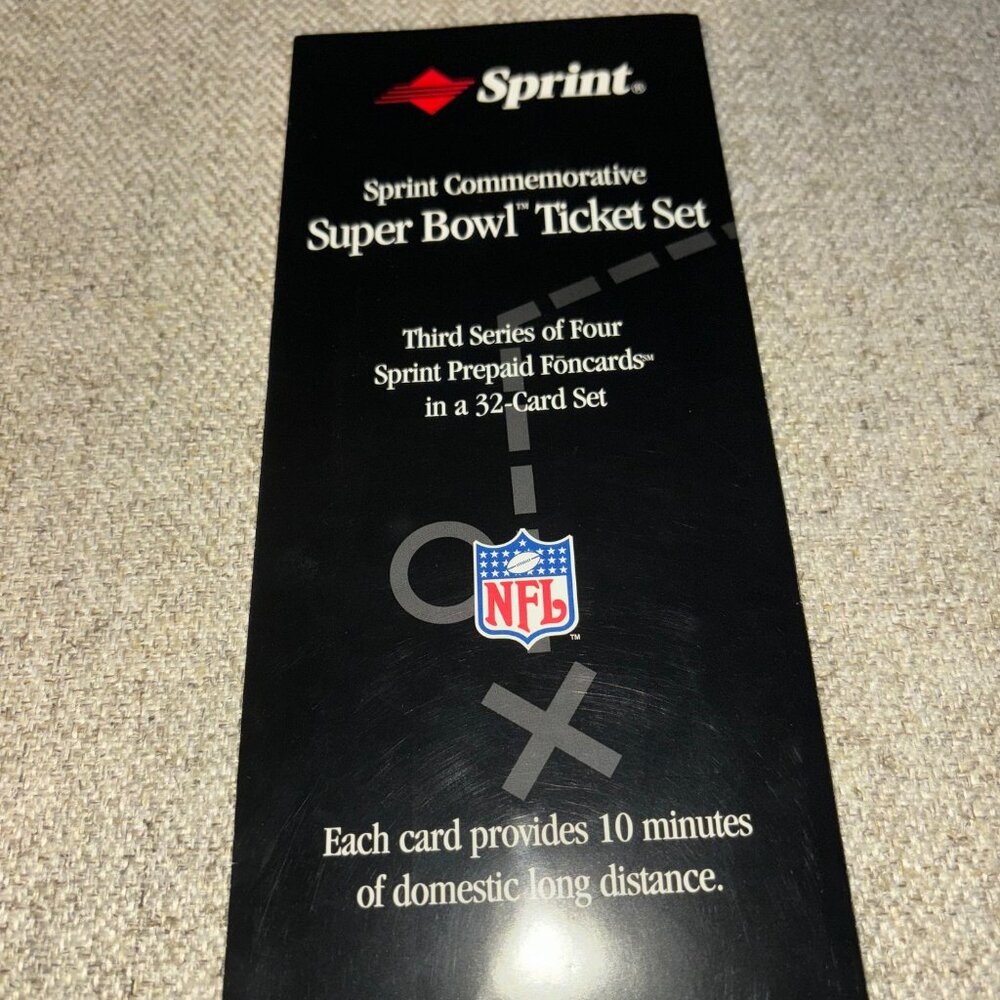 Sprint Commemorative Super Bowl Ticket set - Third Set - Super Bowl IX thru XII